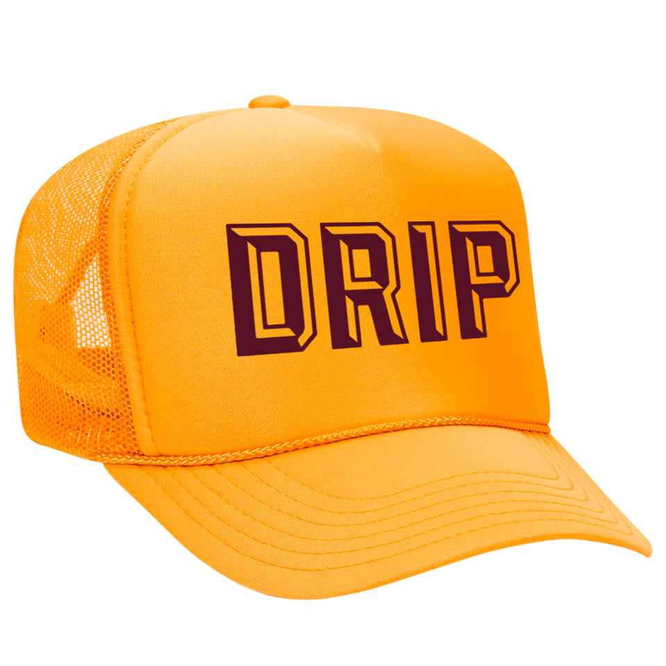 Gold DRIP Foam Trucker